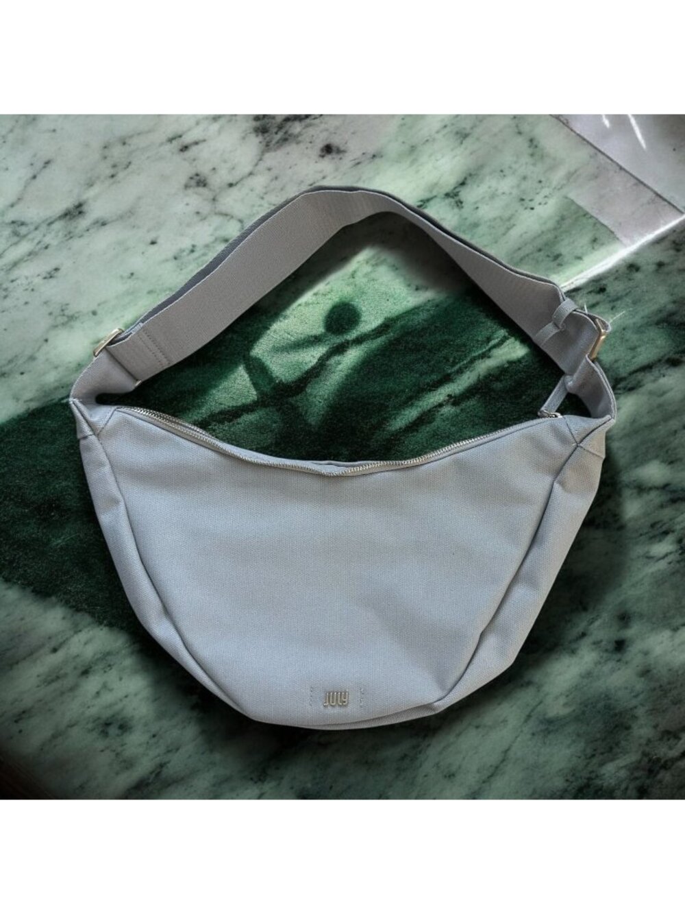 JULY Natural Everyday Crescent Crossbody Bag NEW NWOT